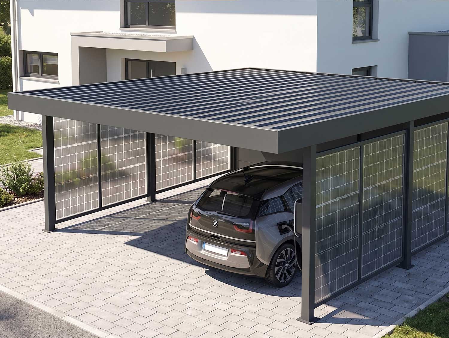 Flachdach-Carport C600