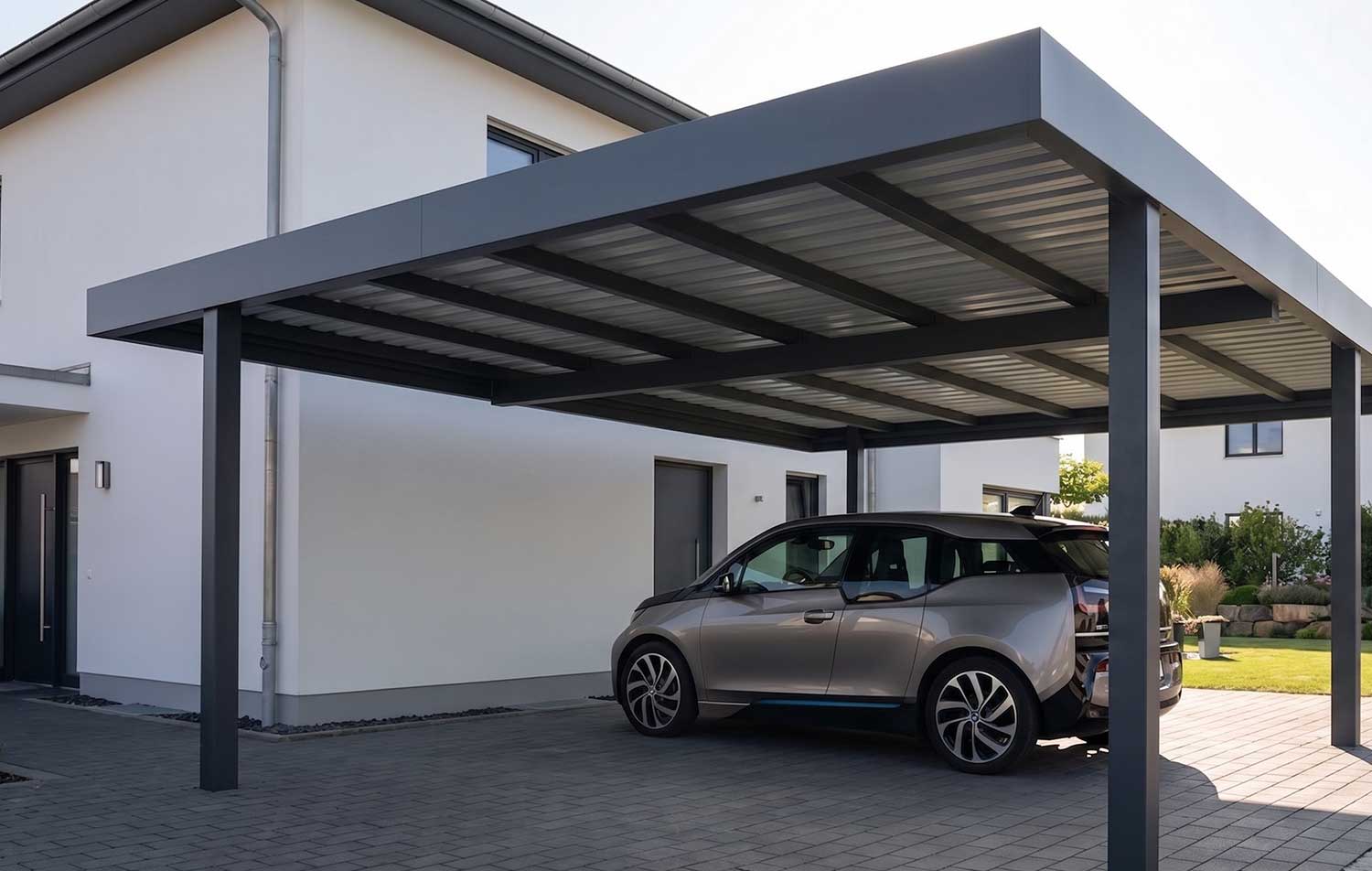 Flachdach-Carport C600