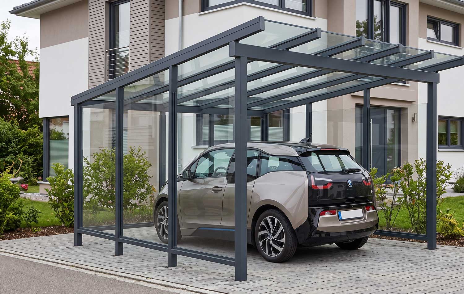 Pultdach-Carport S350