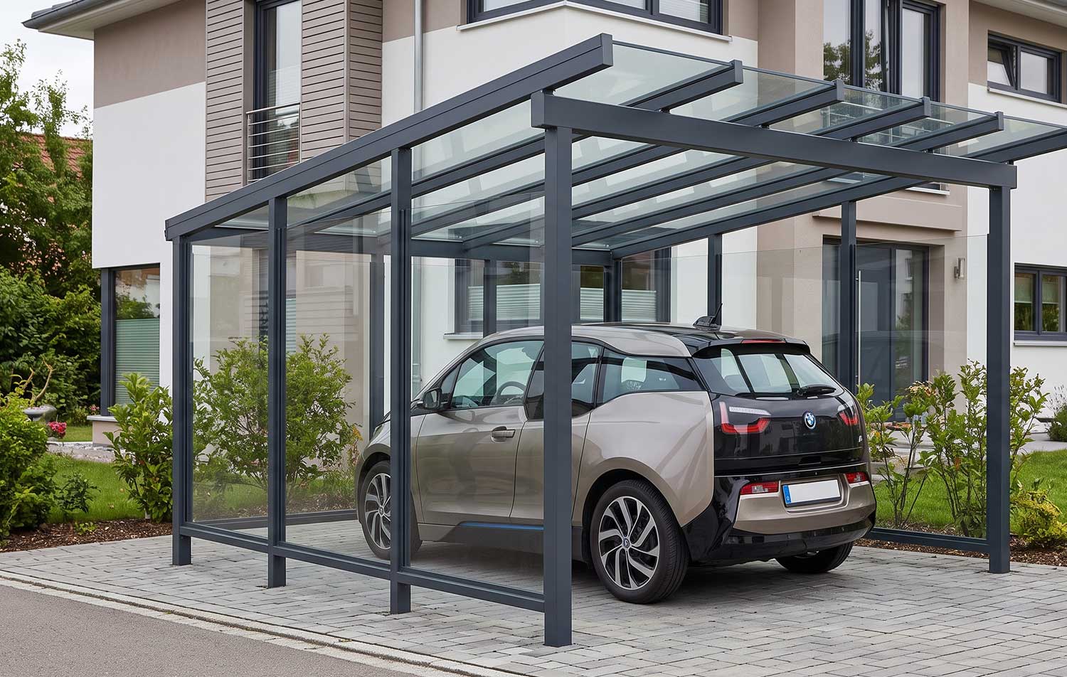 Pultdach-Carport S350
