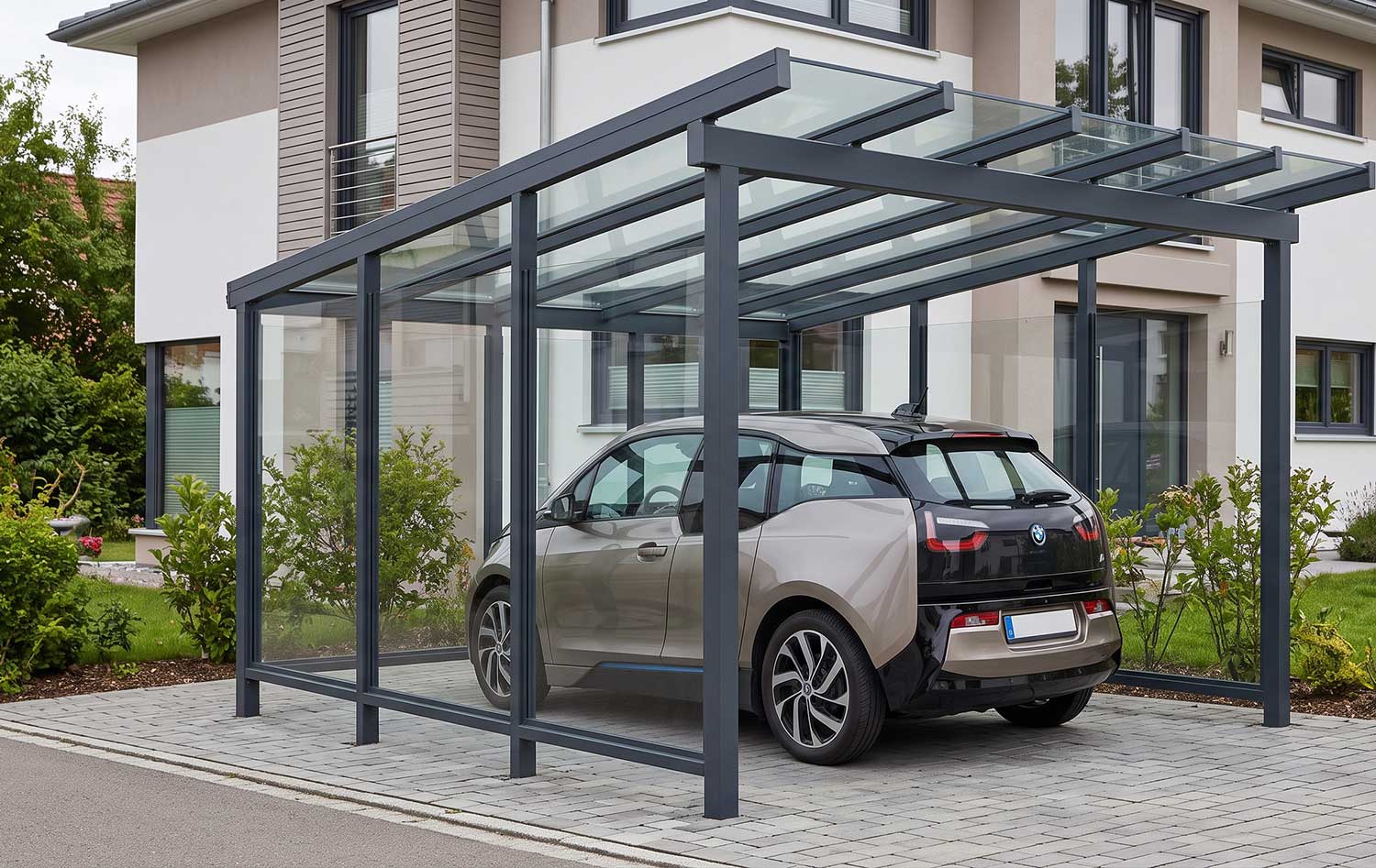 Pultdach-Carport S350