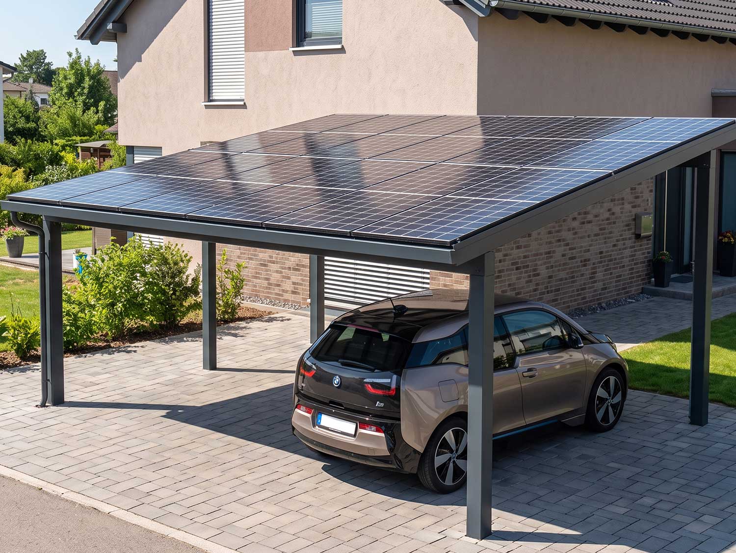 Pultdach-Carport S400