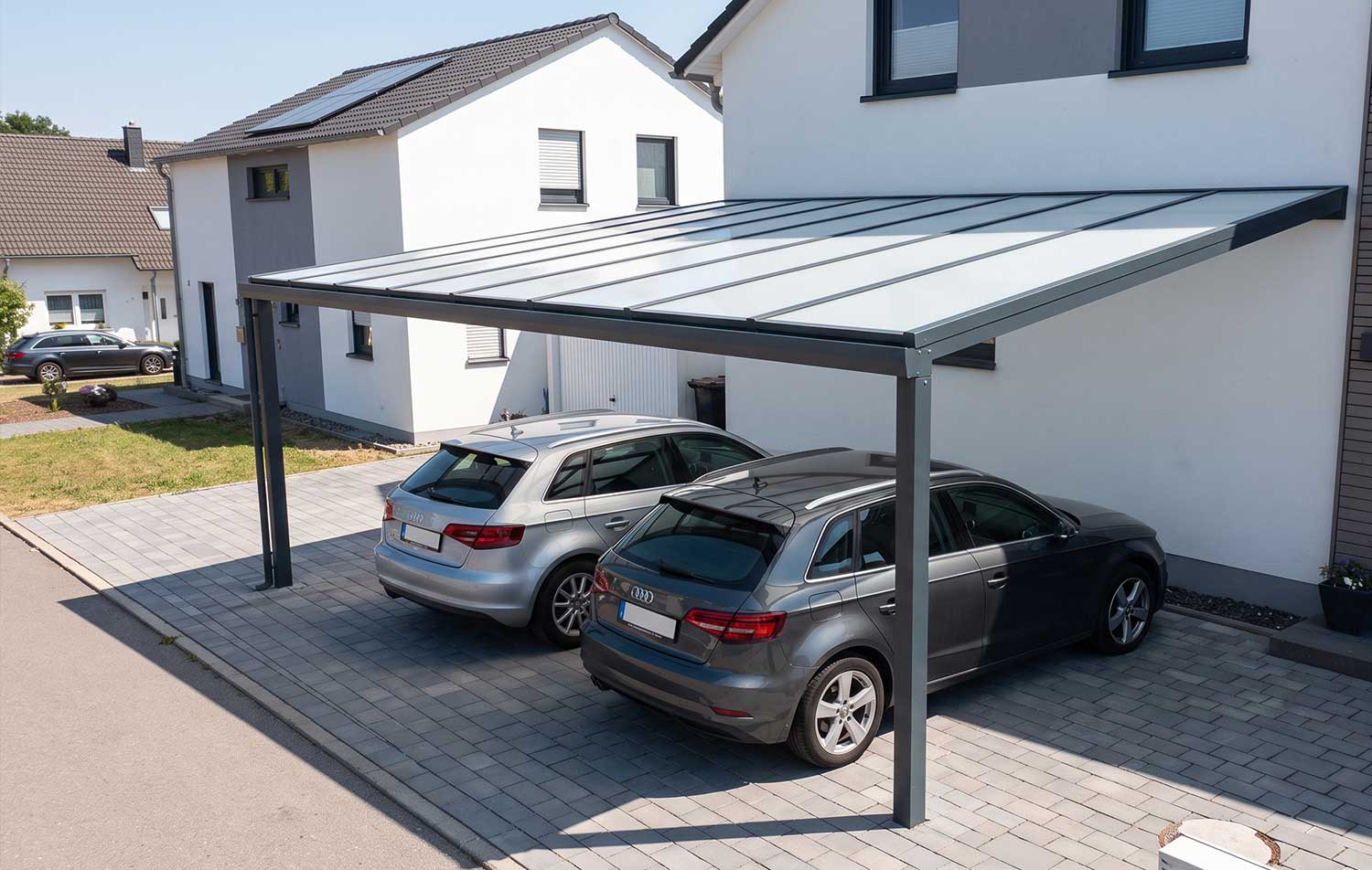 Pultdach-Carport S400
