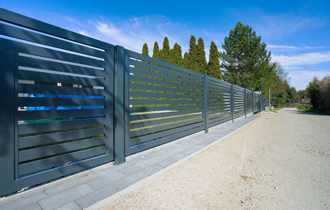Sichtschutz aus Aluminium
