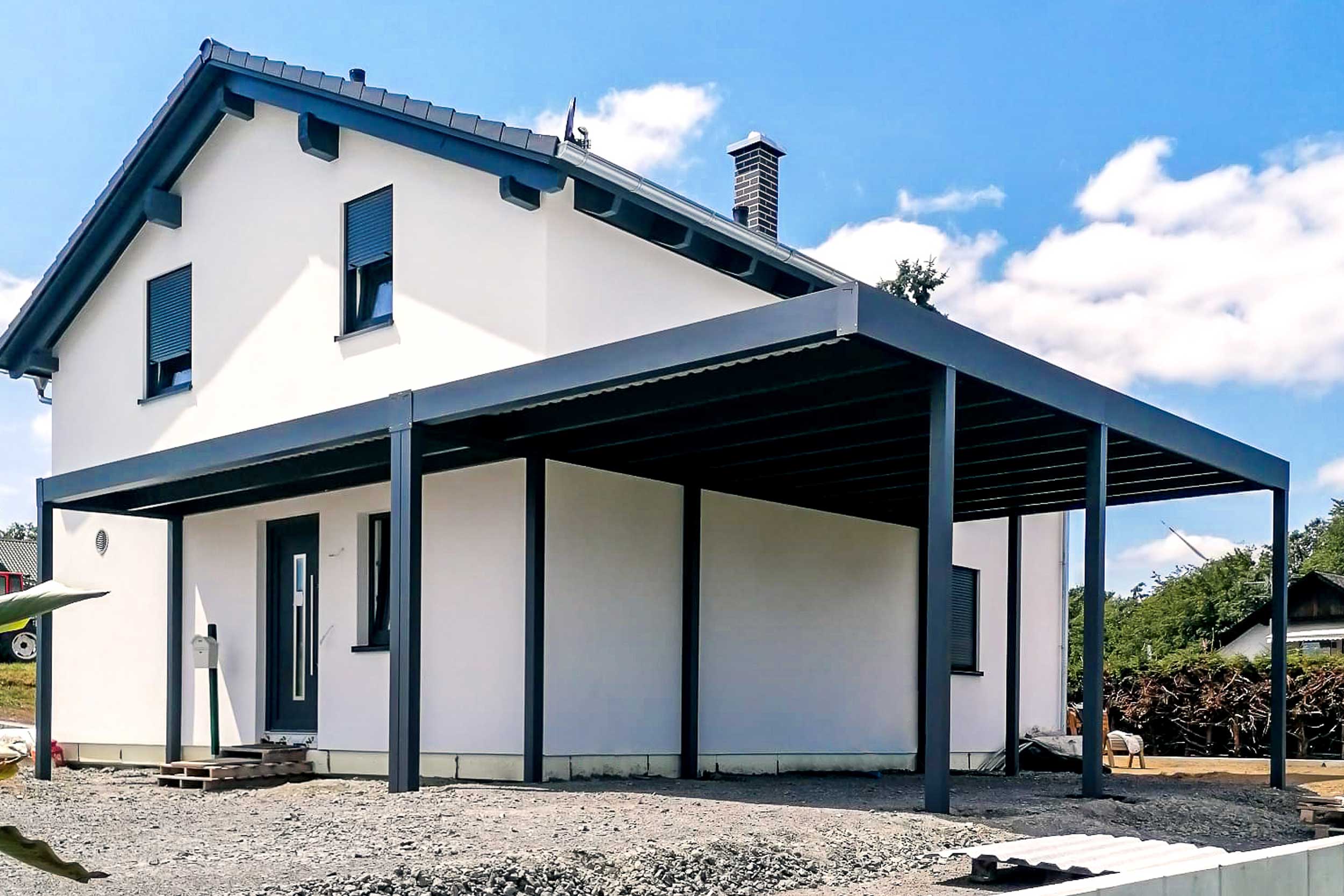 Flachdachcarport C600