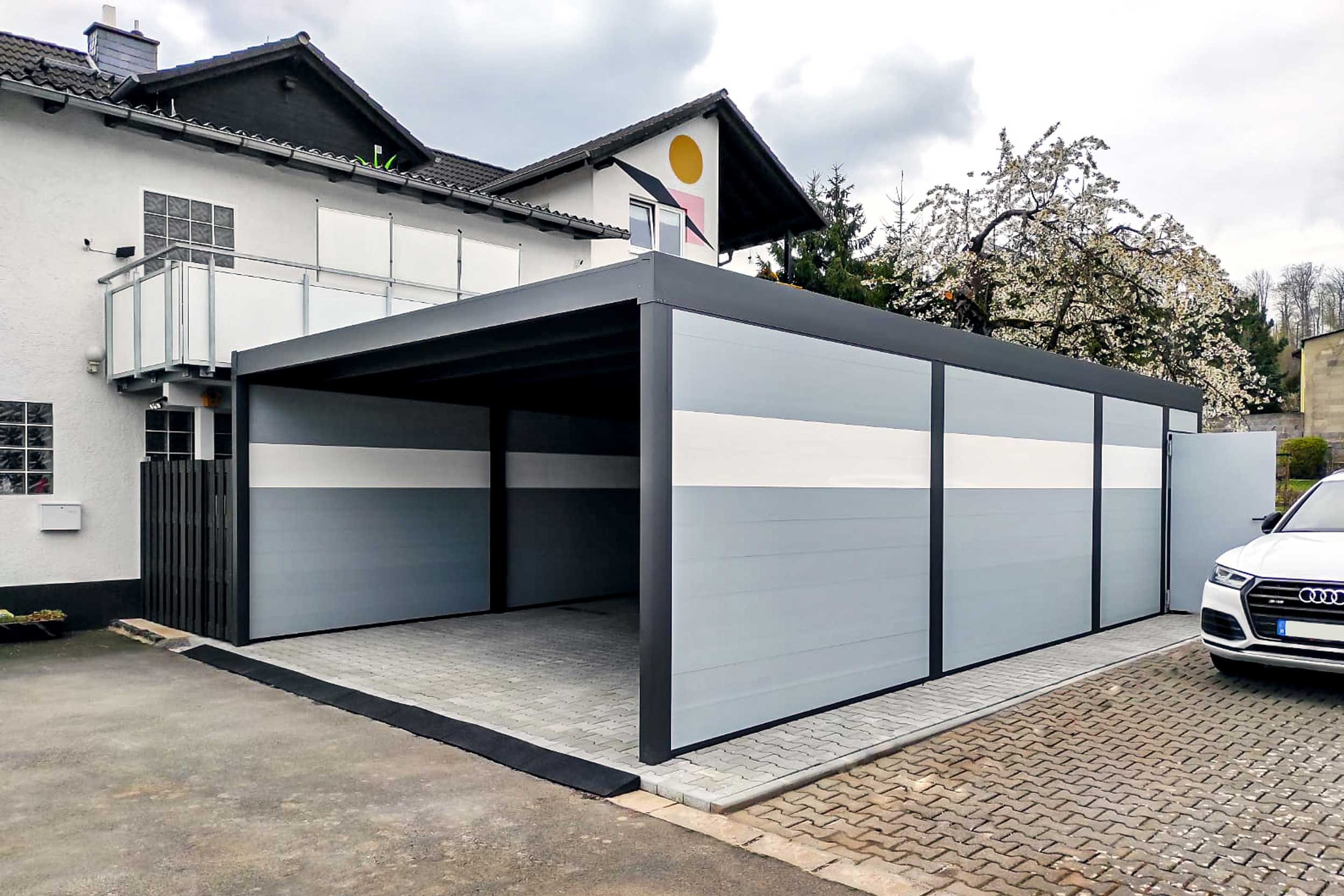Flachdachcarport C600