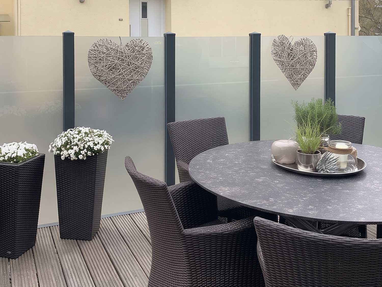 Sichtschutz aus Glas 